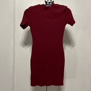 Maroon Bodycon Dress